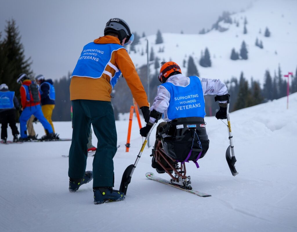 Skiing in the Alps with Supporting Wounded Veterans